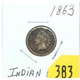 1863 Indian Head cent