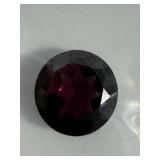 Round cut garnet, approx. 1.0 ct.