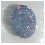 8 x 6mm opal doublet, 0.60 ct.