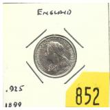 1899 British 6 pence
