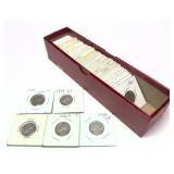 Lot; Jefferson Nickels, 1938-1940, 56 coins