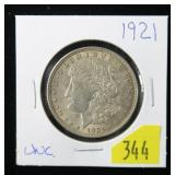 1921 Morgan dollar, Unc.