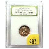 1964-D Lincoln cent, INB slab certified, Unc