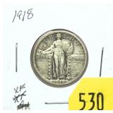 1918 Standing Liberty quarter