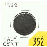 1828 U.S. Half cent