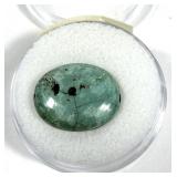 Cabochon oval turquoise, 4.9 cts.
