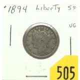 1894 Liberty Head nickel