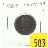 1884 Liberty Head nickel