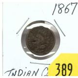 1867 Indian Head cent