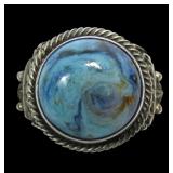 Sterling silver Native American bezel set