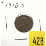 1918-S Lincoln cent
