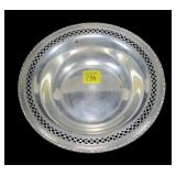 6' Sterling silver bowl, 2.950 T. oz.