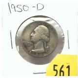 1950-D Washington quarter