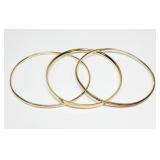 Lot, sterling silver gold wash Turkish bangle