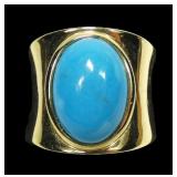 Sterling silver gold wash modernist design bezel