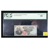 50-cent Fourth Issue fractional currency, slab