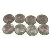 X 8 -Susan B Anthony dollars -X 8- Sold by the