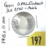 14.5 x 11mm cabochon opal, approx. 3.0 cts.