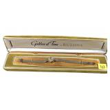 Bulova 'Goddess of Time' 10K rolled gold plate