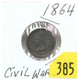 1864 Indian Head cent