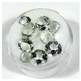 Lot, round and cushion cut green amethysts,