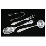 Lot, sterling silver, 4 pcs., 2.685 T. oz. t.w.