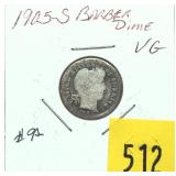 1905-S Barber dime