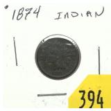 1874 Indian Head cent