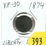 1874 Indian Head cent