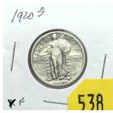 1920-S Standing Liberty quarter
