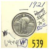 1921 Standing Liberty quarter