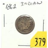1862 Indian Head cent