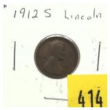1912-S Lincoln cent