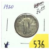 1920 Standing Liberty quarter