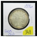 1896 Morgan dollar, gem BU