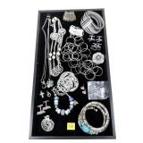 Lot, fashion jewelry, including Monet and sterling