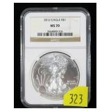 2012 American Silver Eagle, NGC slab certified
