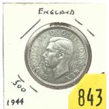 1944 British 2 Shillings