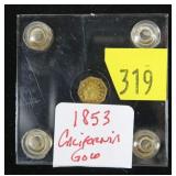 1853 California gold token