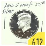 2012-S Kennedy half dollar, silver Proof
