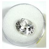 Oval cut quartz, 4.85 cts.