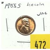 1955-S Lincoln cent