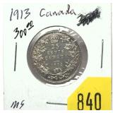 1913 Canadian Quarter