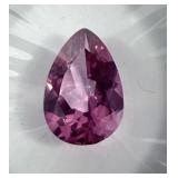 12 x 8mm pear cut pink topaz, 3.20 cts.