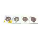 X 4 - Half dollars, Proof, mixed dates -X 4-