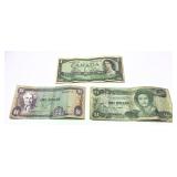 Lot; World bank notes, 3 pieces
