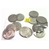 X 14 -Eisenhower Dollars, mixed dates -X 14-