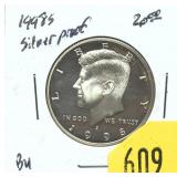 1998-S Kennedy half dollar, silver Proof
