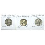 x3- Washington quarters, -x3 quarters, Sold by the