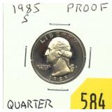 1985-S Washington quarter, Proof